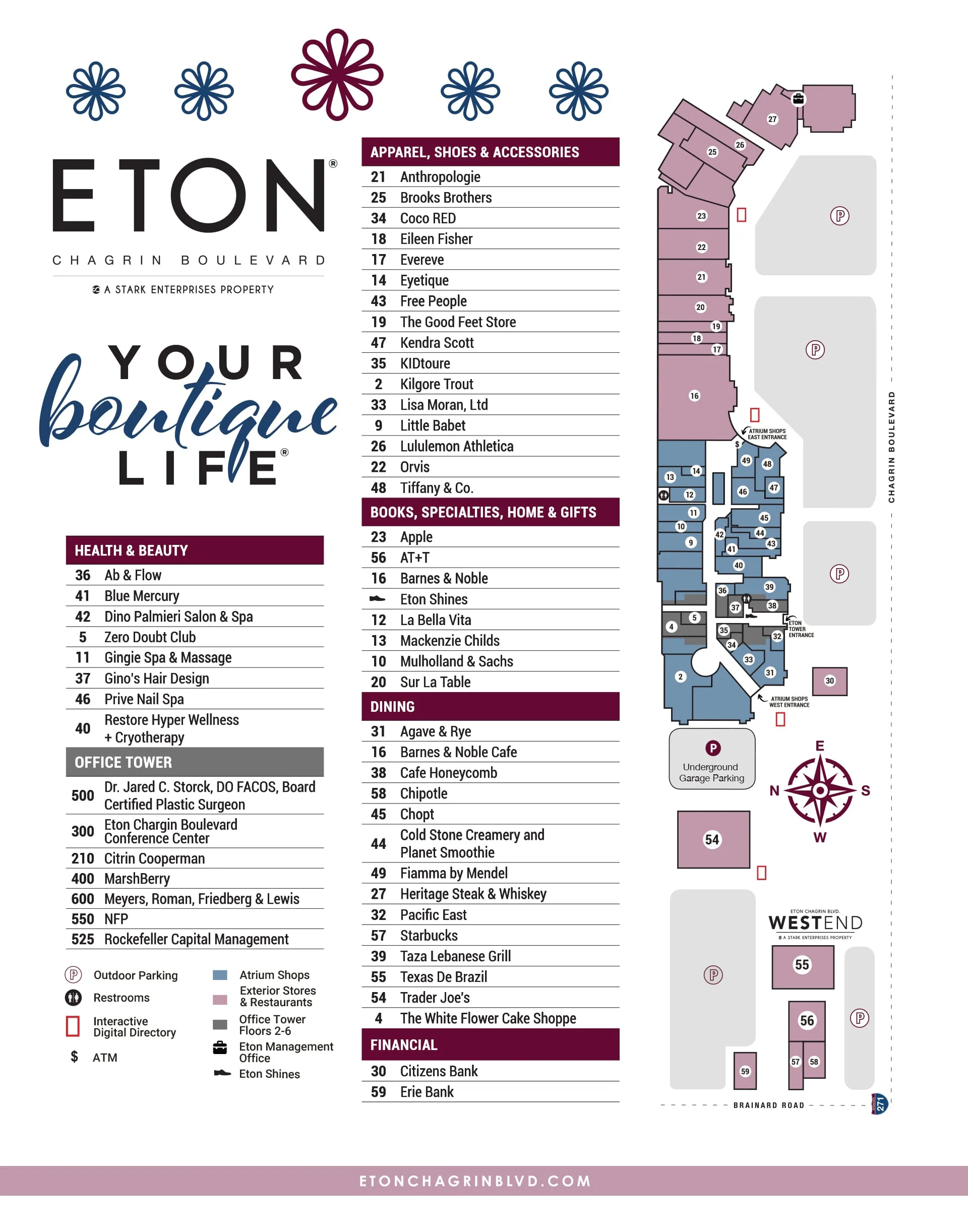 Eton Chagrin Blvd Directory & Map